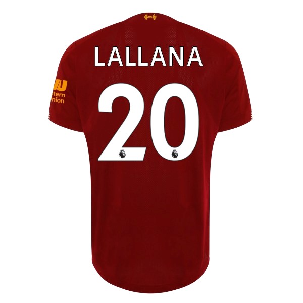 Camiseta Liverpool NO.20 Lallana 1ª 2019/20 Rojo